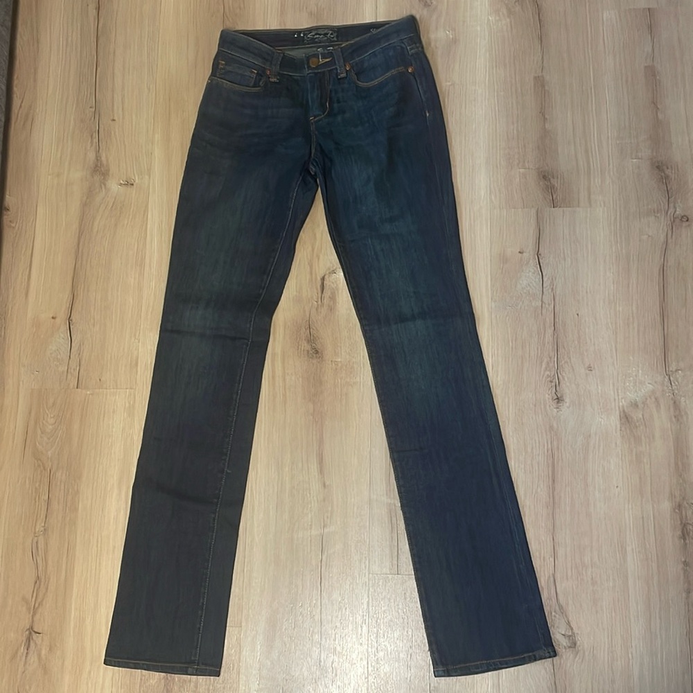 Seven7 Slim Jeans Womens 25 Blue Dark Wash Stretch‎ Denim